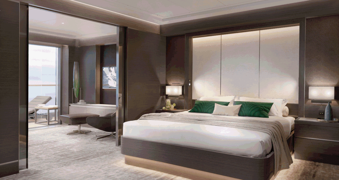 The Grand Suite on the Ritz-Carlton Yacht