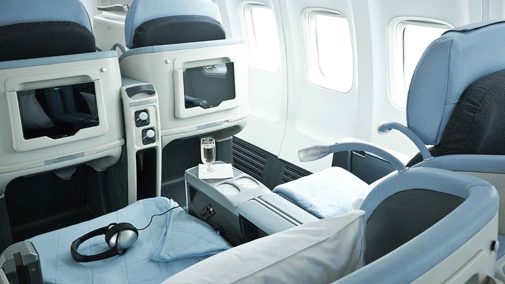 All-business class seats in La Compagnie Airline