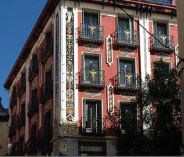 Building near Plaza Mejor, Madrid Spain