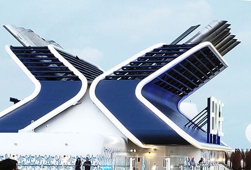 Celebrity Edge stacks