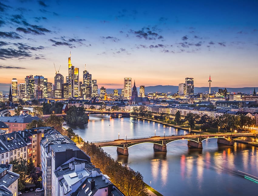 Frankfurt, Germany on the Main River