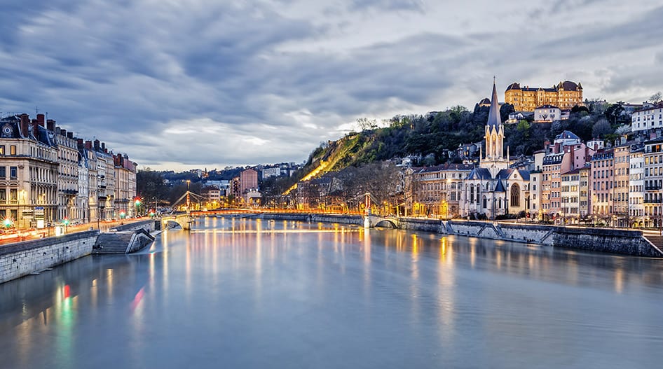 Lyon, France on the Saone River