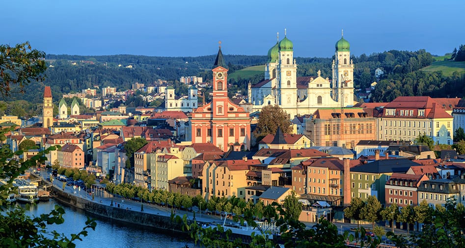 Passau_Danube_240716334_dsWEB9+50×505 Passau, Germany on the Danube River