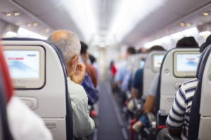 Passengers on a jet