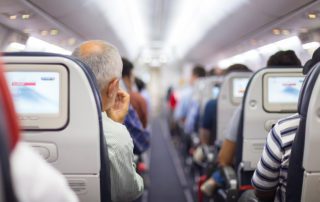 Passengers on a jet