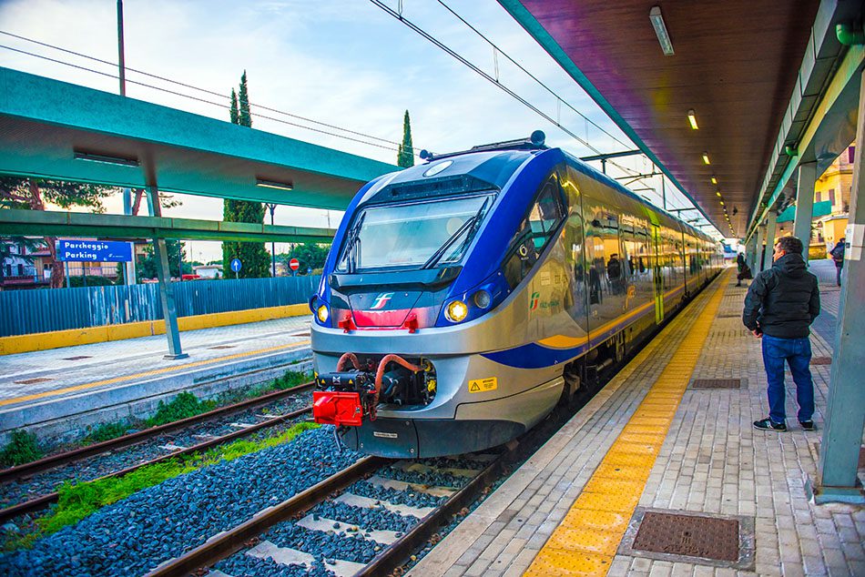 Train to Frascati Italy