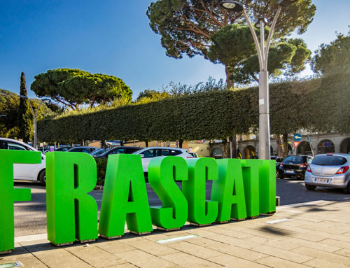 The vineyards and quaint village of Frascati, Italy
