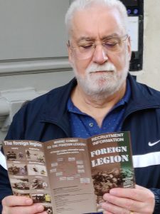 Brian signing up for the French Foreign Legion in Nice France
