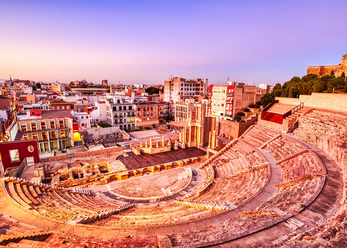 Roman Theatre in Cartagena, Spain