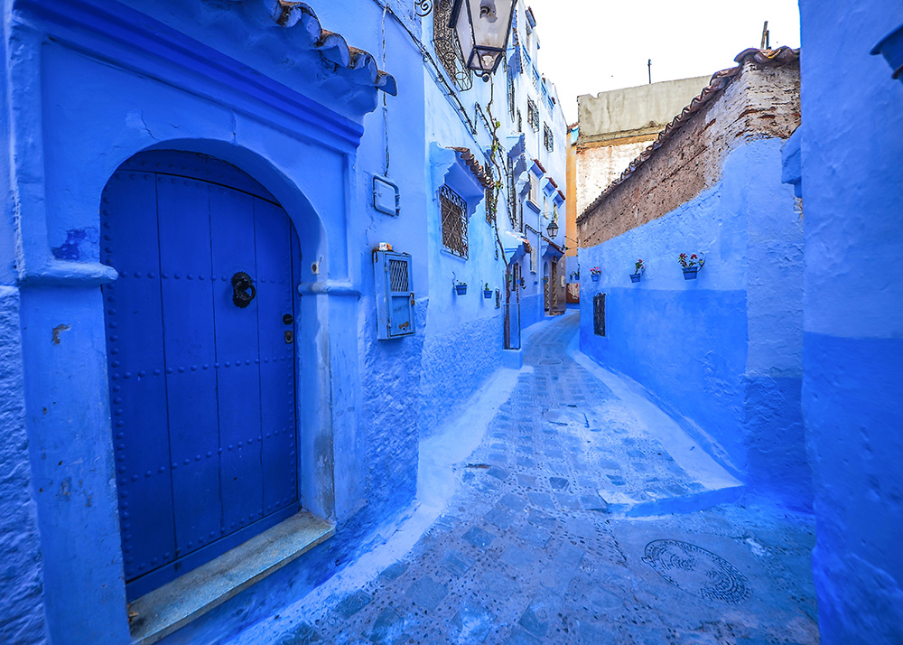 The blue buildings of Chefchaouen, Morocco